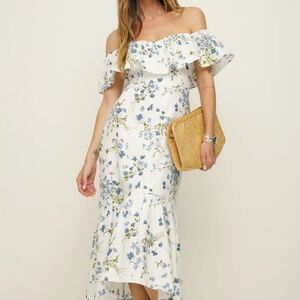 Reformation Baela Linen Dress